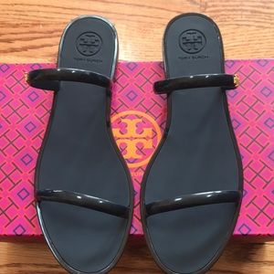 Tory Burch two band jelly slide